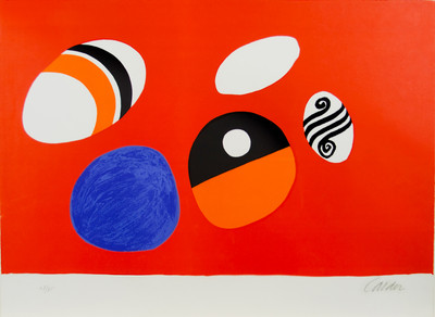 Alexander Calder | Fondo rojo