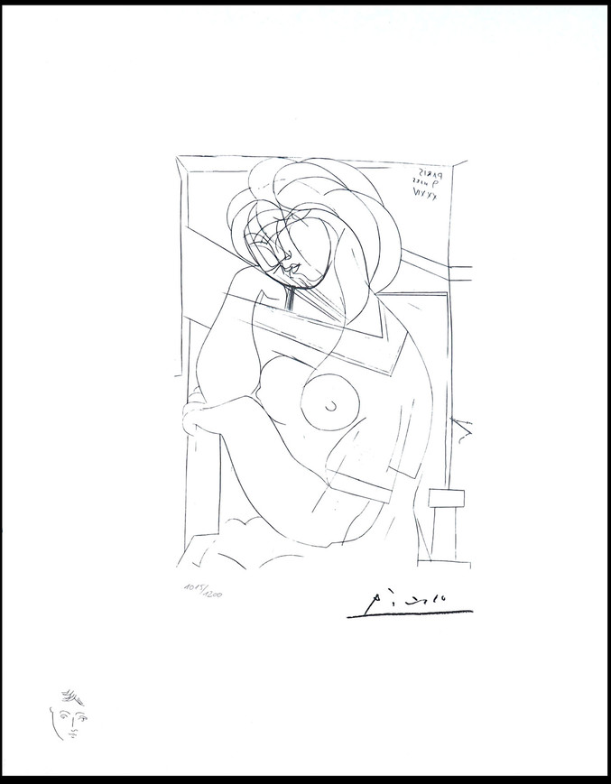Pablo Picasso | 218 Femme nueassise, la tête appuyée sur la main