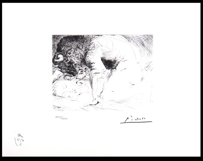 Pablo Picasso | 201 Minotaure Caressant une dormeuse
