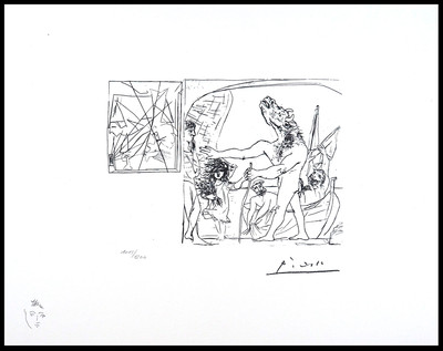 Pablo Picasso | 222 Minotaure Aveugle guidé par une Fillette, I