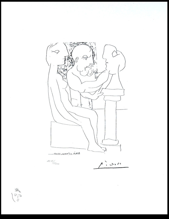 Pablo Picasso | 153 Vieux Sculpteur au travail