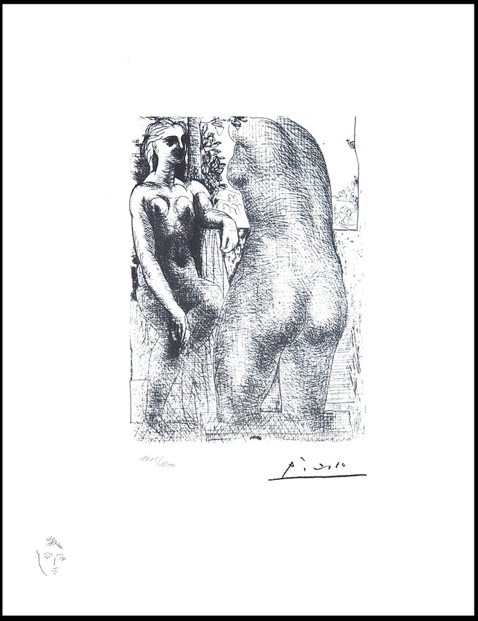 Pablo Picasso | 186 Modèle et grande sculpture de dos