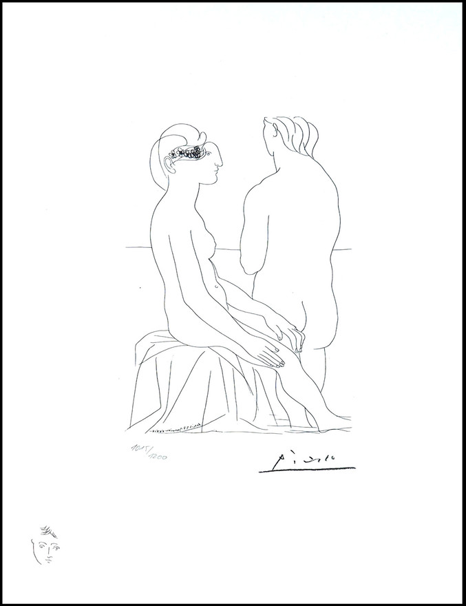 Pablo Picasso | 206 Femme assise et femme de dos