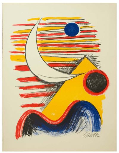 Alexander Calder | La luna y la montaña amarilla