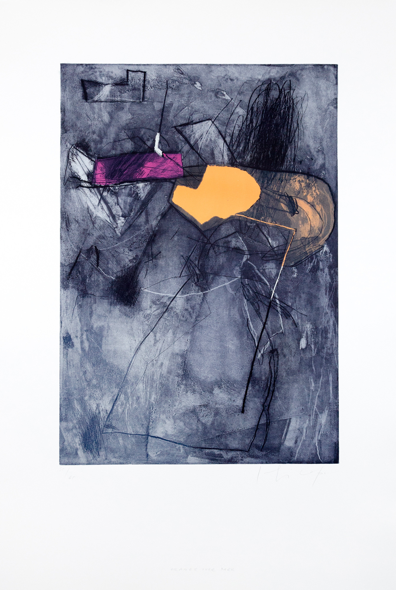 カパJoaquin Capa「Next City」版画 モダンアート#295-3 orange-over-dark.jpg