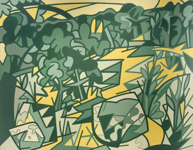 Juan Calonje | Paisaje verde y amarillo